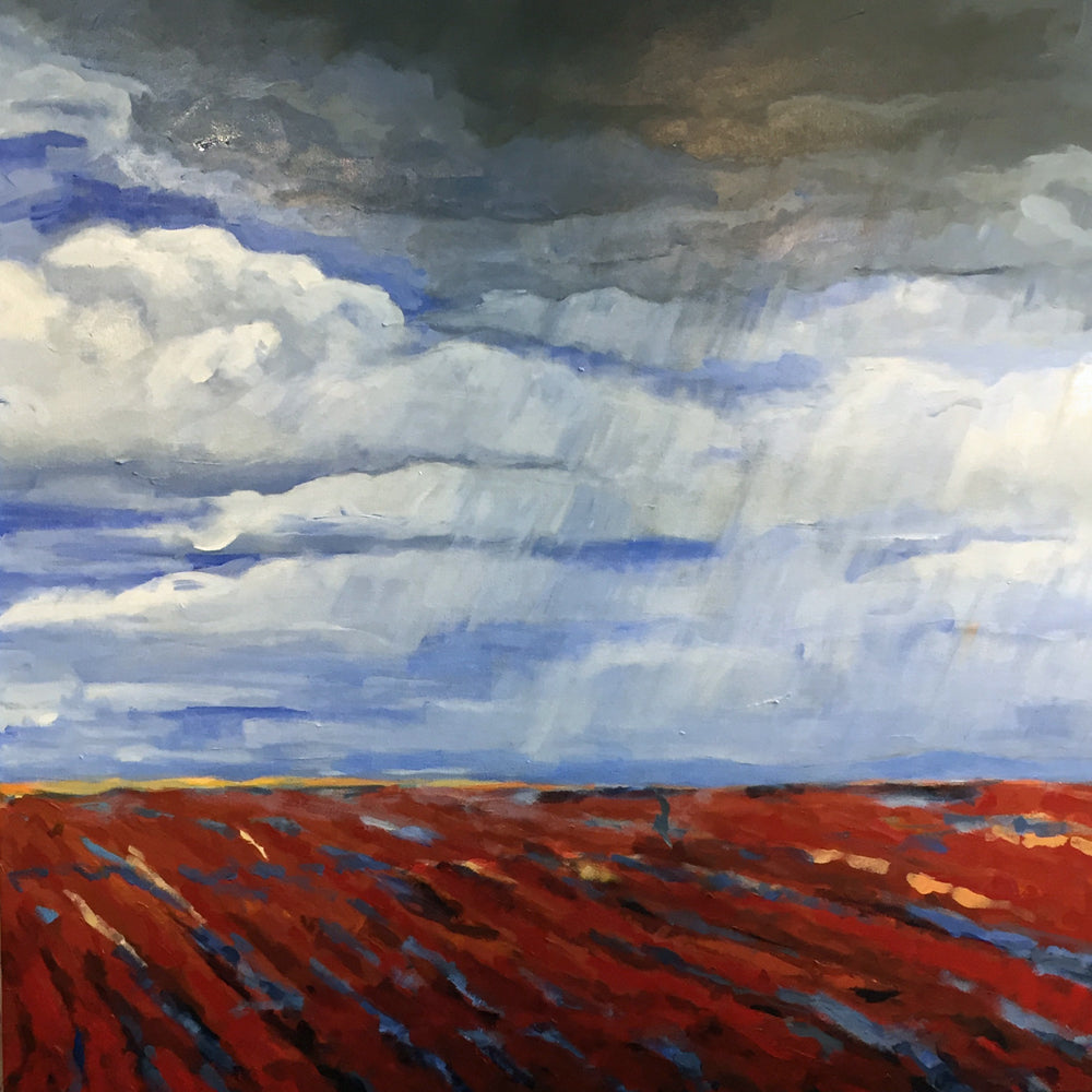 Turned Earth II, 36 x 36 x 1.5" unframed