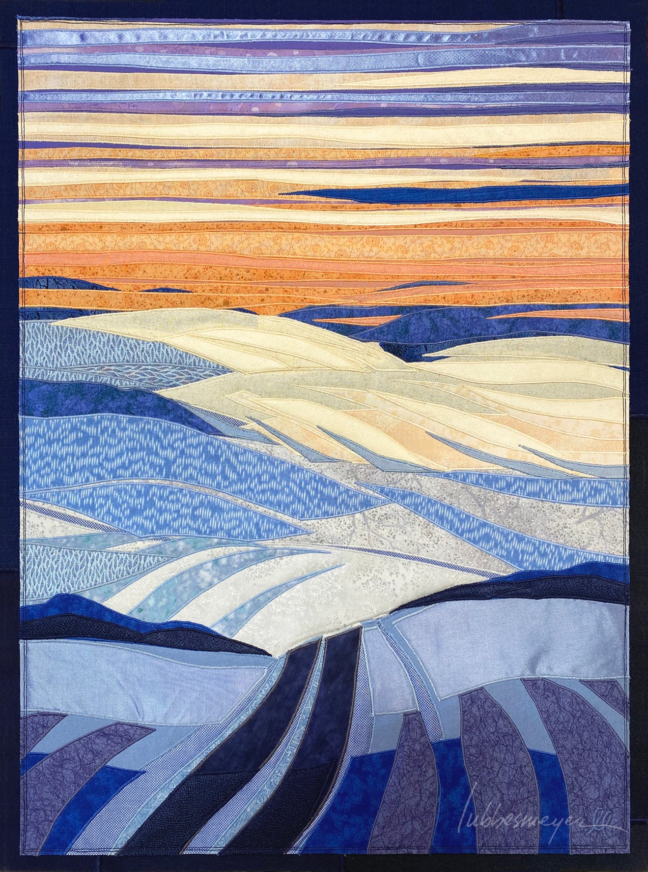 A Quiet Light, 26.5 x 32.5 x 1.5" framed