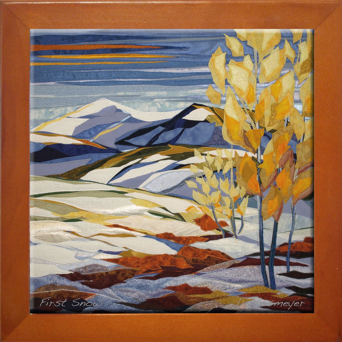First Snow Framed Ceramic Tile