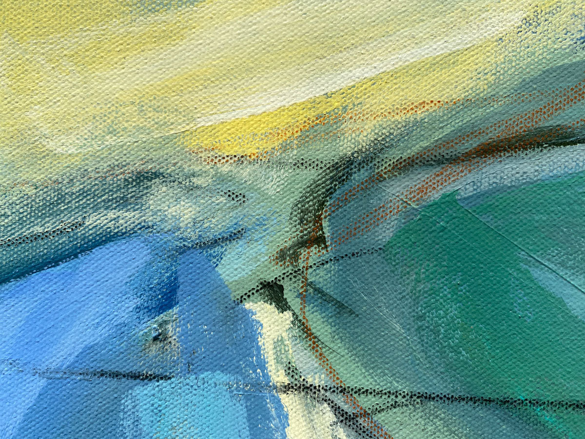 Flow, 36 x 36 x 1.5" unframed