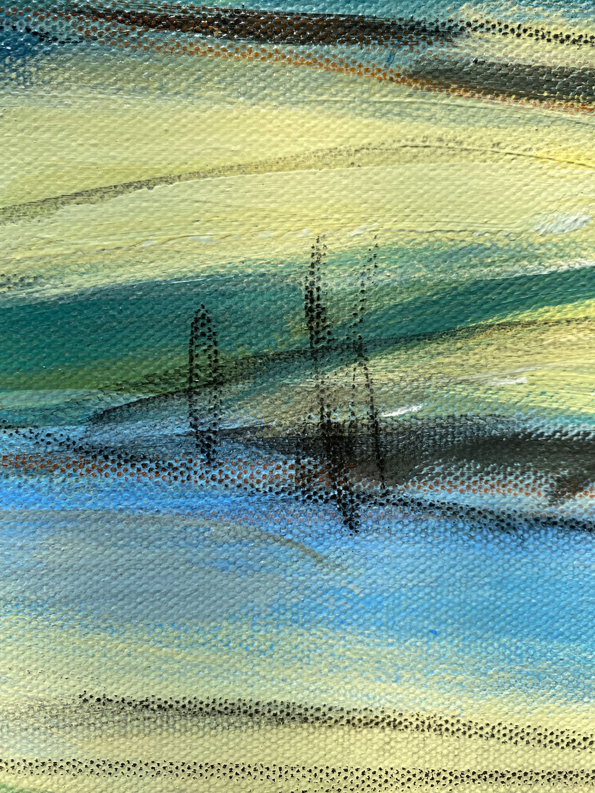 Flow, 36 x 36 x 1.5" unframed