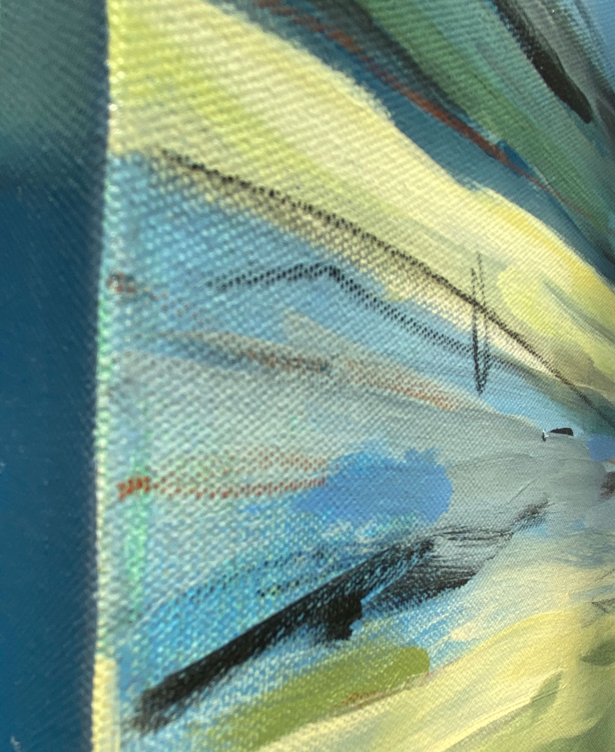 Flow, 36 x 36 x 1.5" unframed