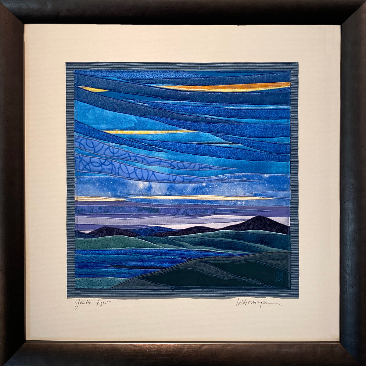 Gentle Light, 22.5 x 22.5 x 1.5" framed