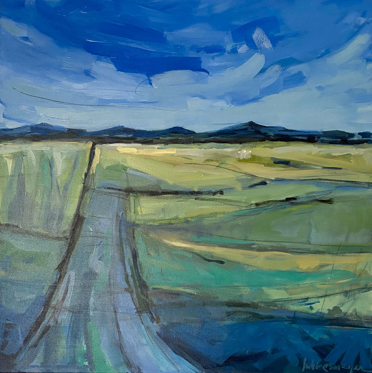 Horizon, 36 x 36 x 1.5" unframed