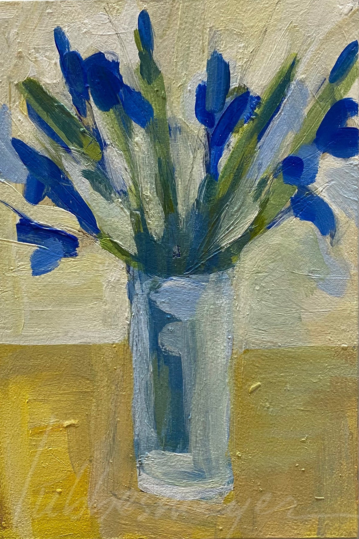 Irises, 6 x 8 x .25" unframed