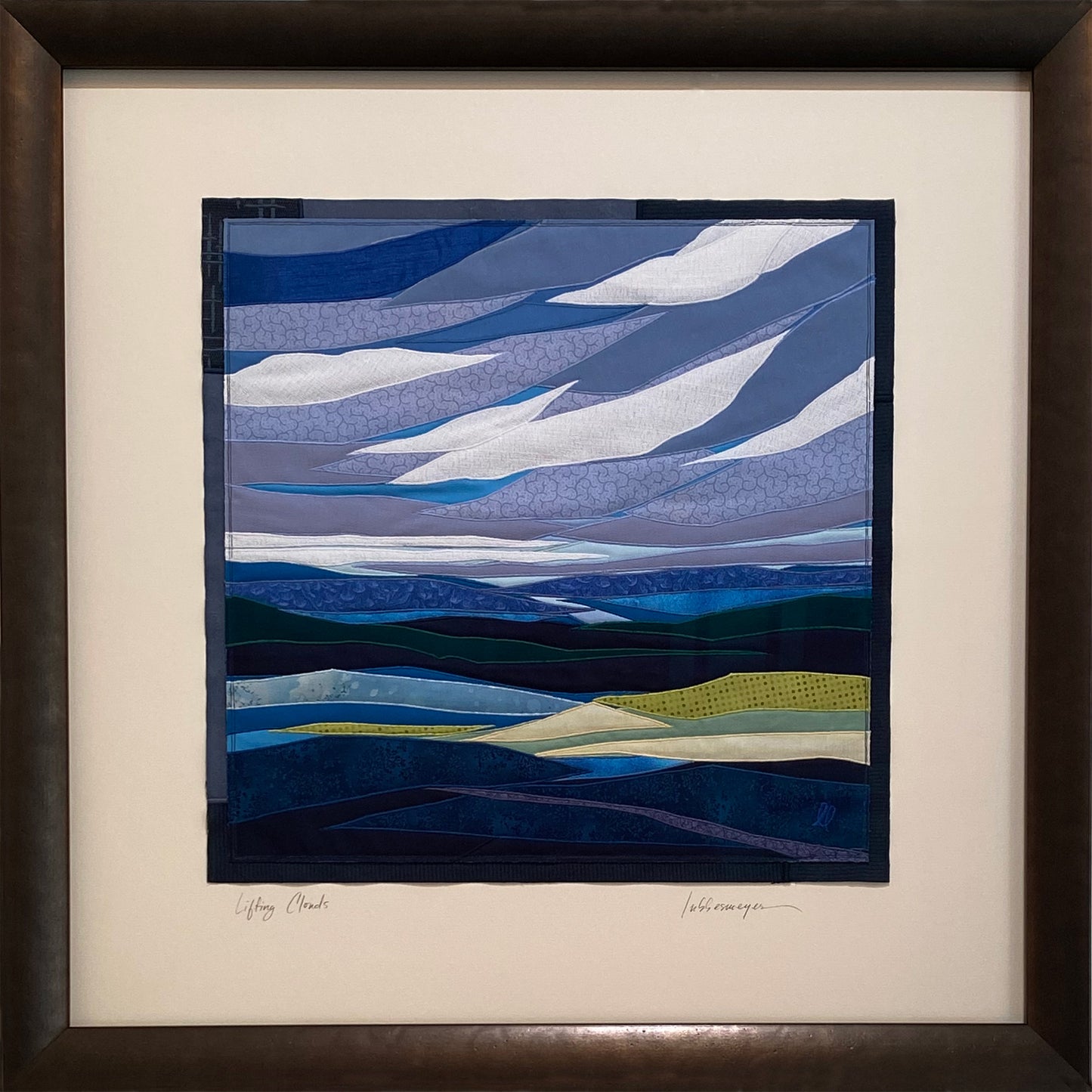 Lifting Clouds, 26.5 x 26.5 x 1.5" framed