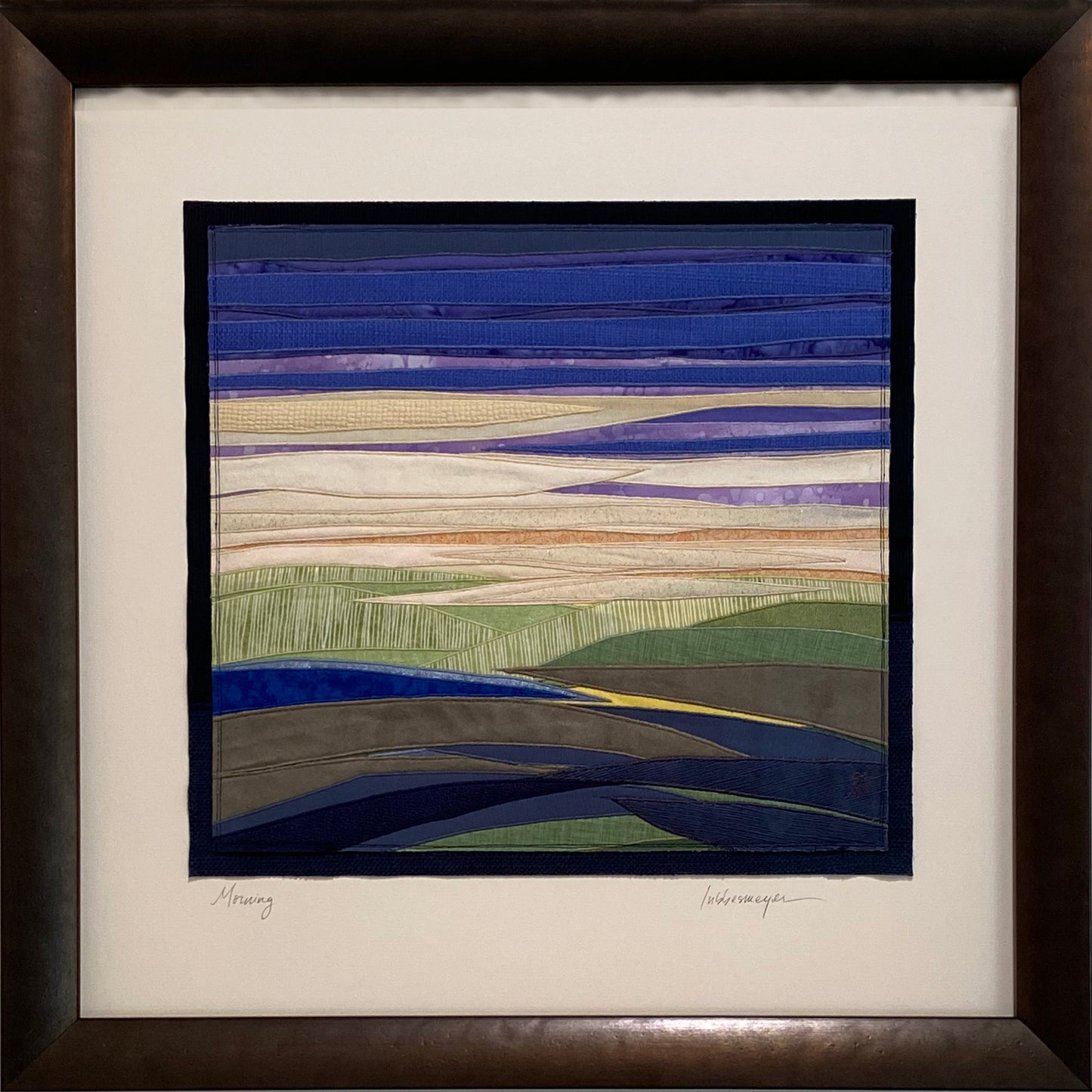 Morning, 22.5 x 22.5 x 1.5" framed