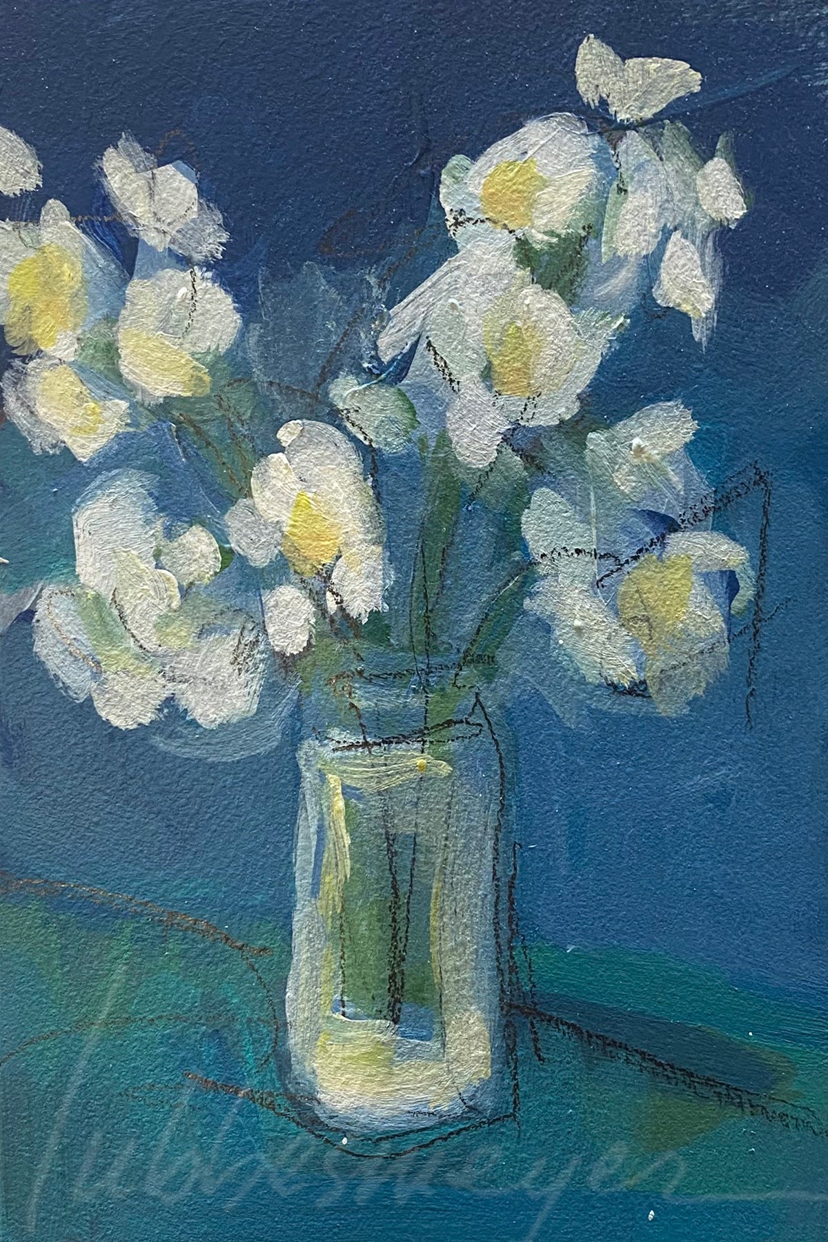 Paperwhites, 6 x 8 x .25" unframed