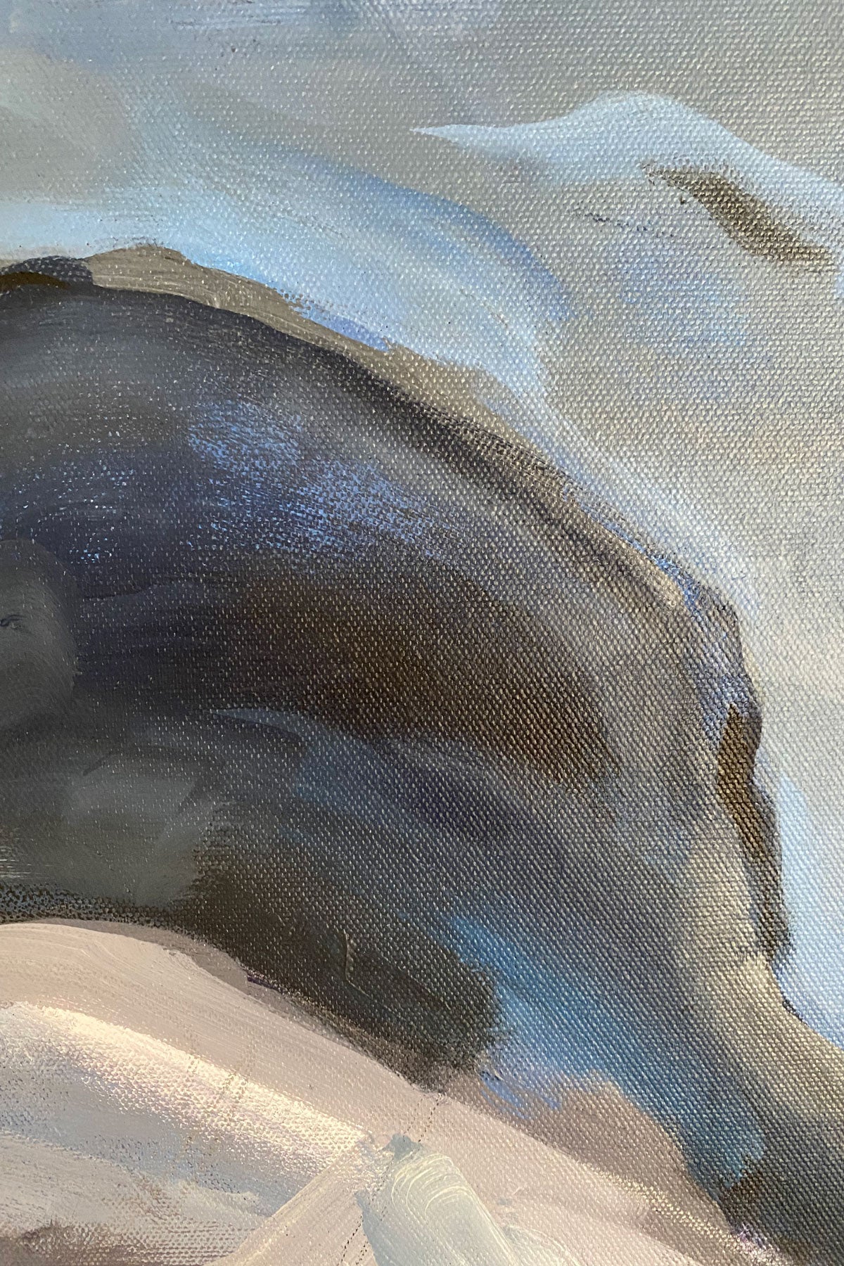 River Rock, 36 x 36 x 1.5" unframed