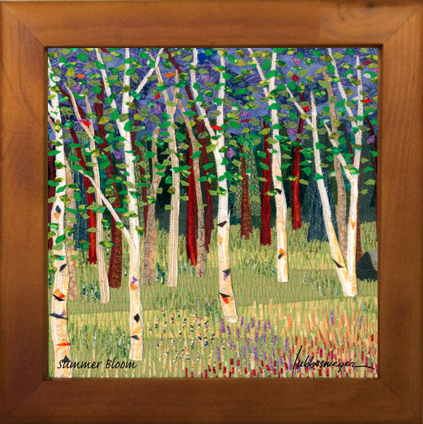 Summer Bloom Framed Ceramic Tile