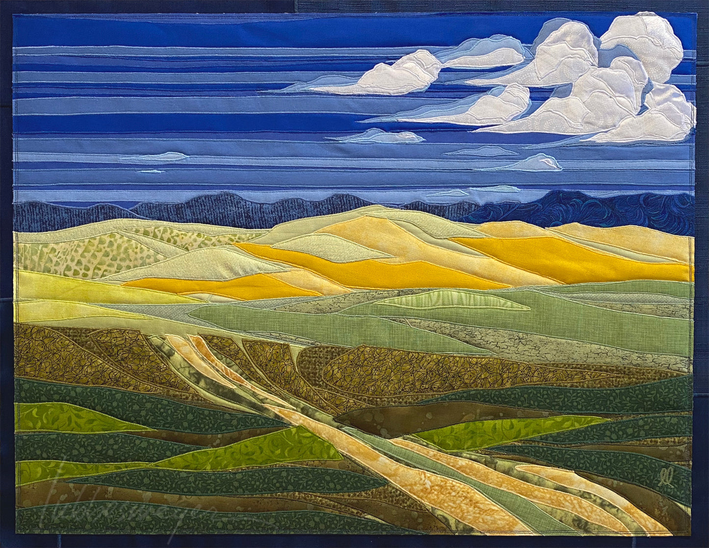 Summer Sky, 26.5 x 32.5 x 1.5" framed