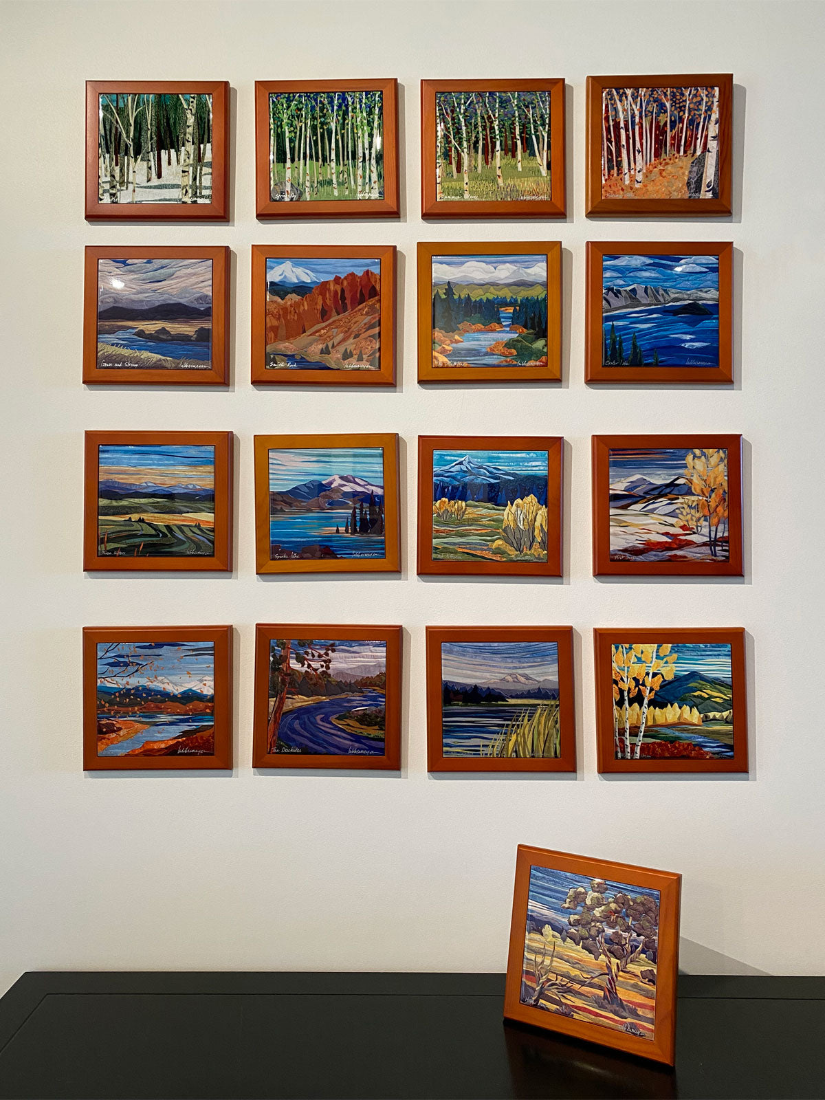 Sparks Lake Framed Ceramic Tile