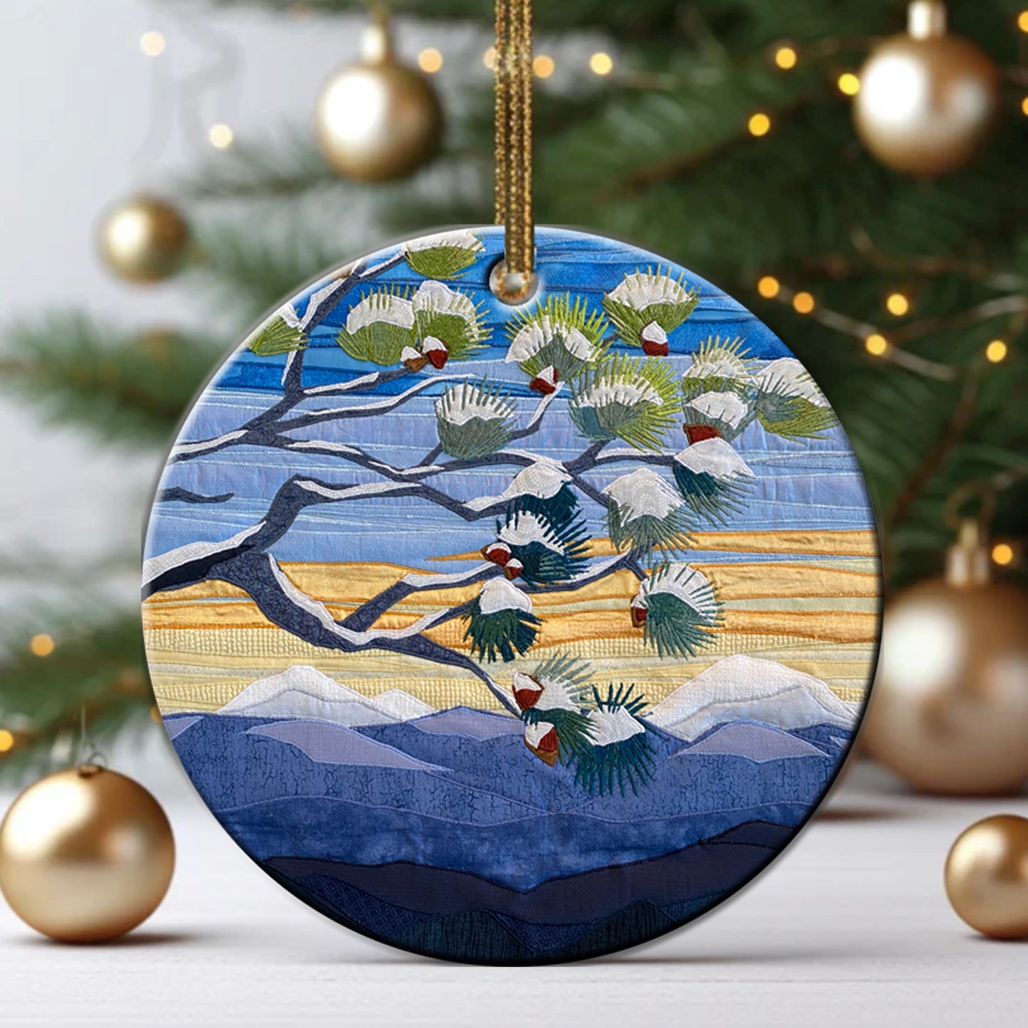 2024 Ornament, Snow Covered Boughs