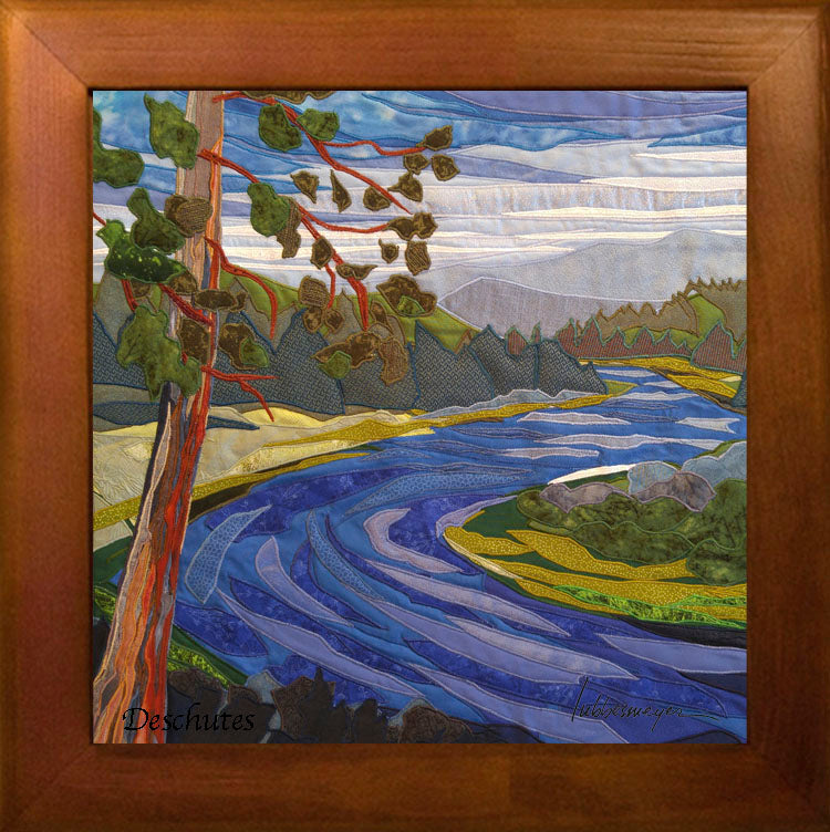 The Deschutes Framed Ceramic Tile