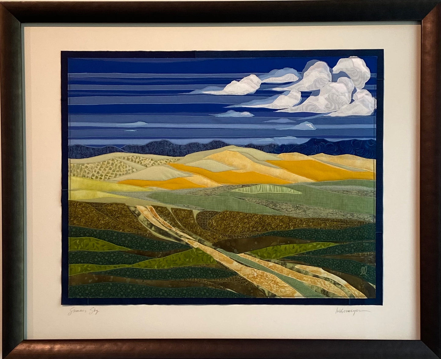 Summer Sky, 26.5 x 32.5 x 1.5" framed