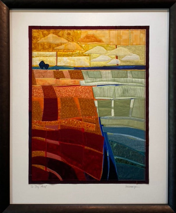 The Day Ahead, 26.5 x 32.5 x 1.5" framed