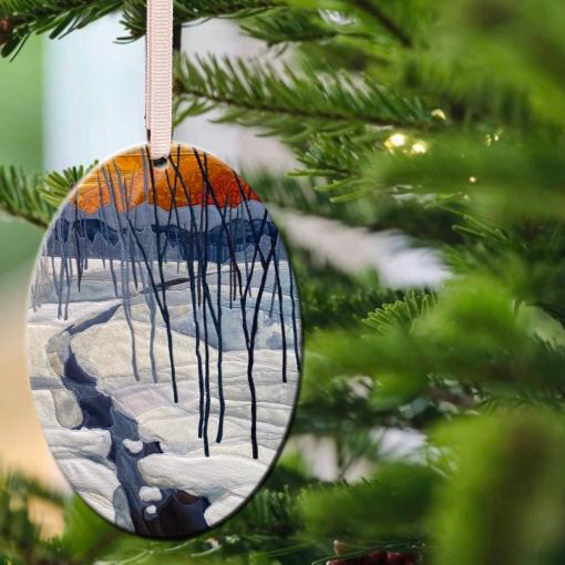 2021 Ornament, Winter Stream