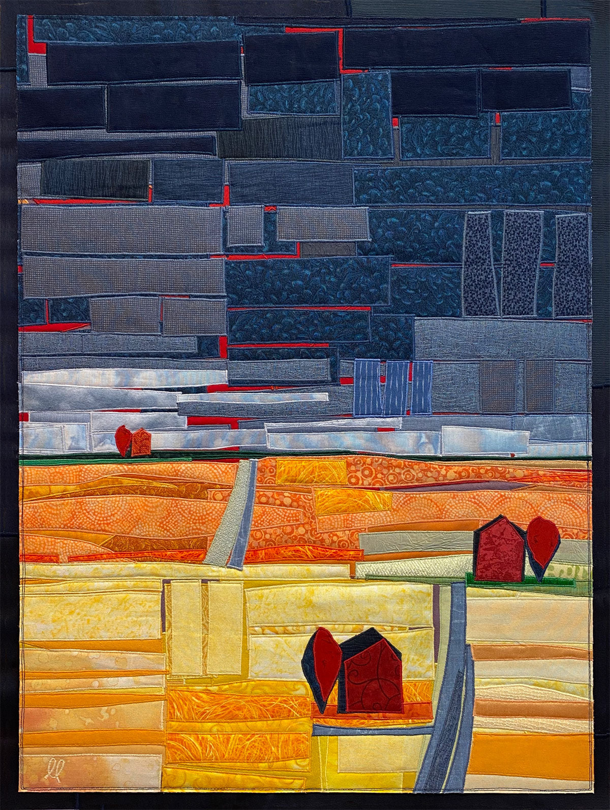 Building Clouds, 26.5 x 32.5 x 1.5" framed