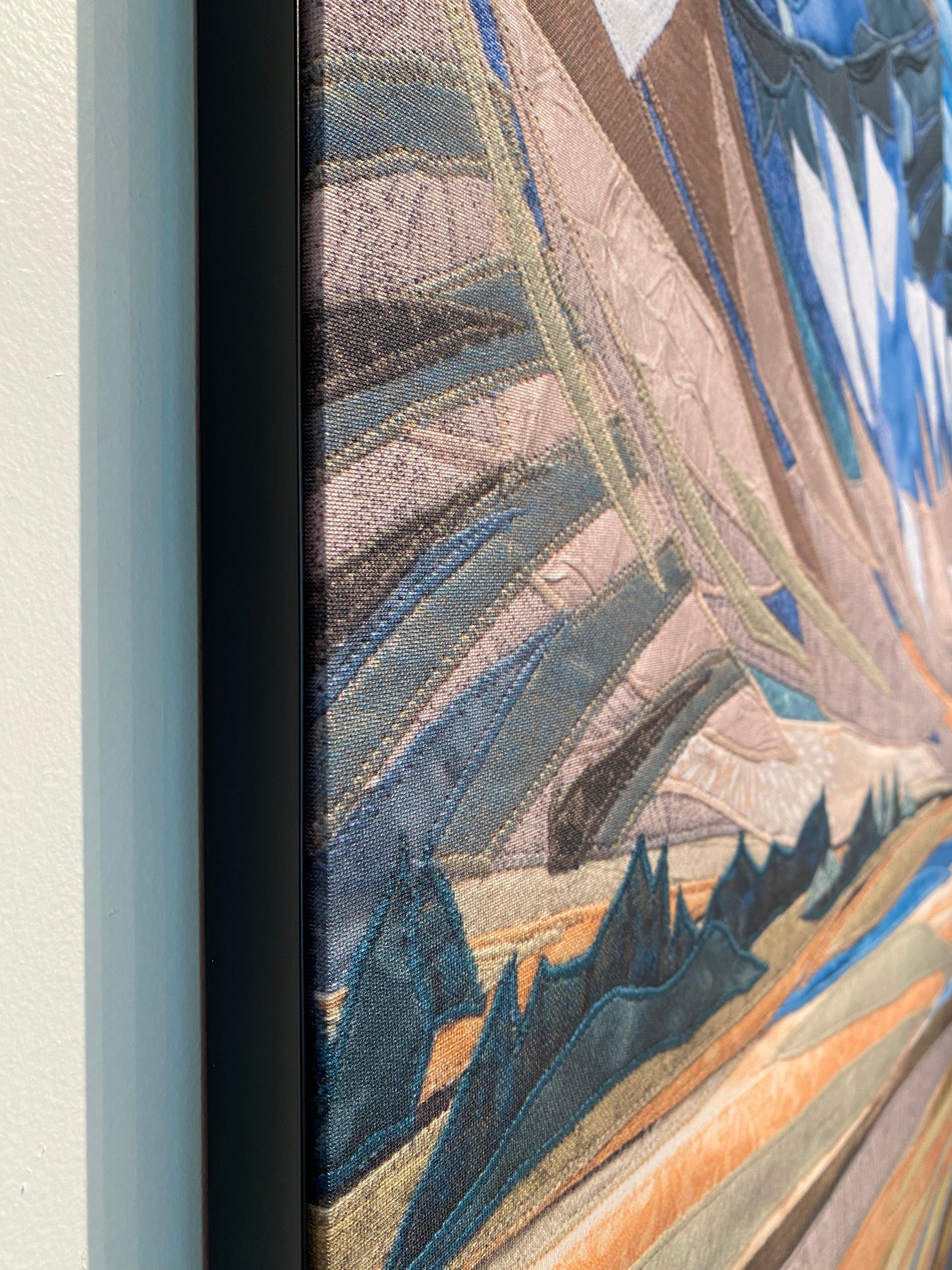 Broken Top Framed Fabric Panel