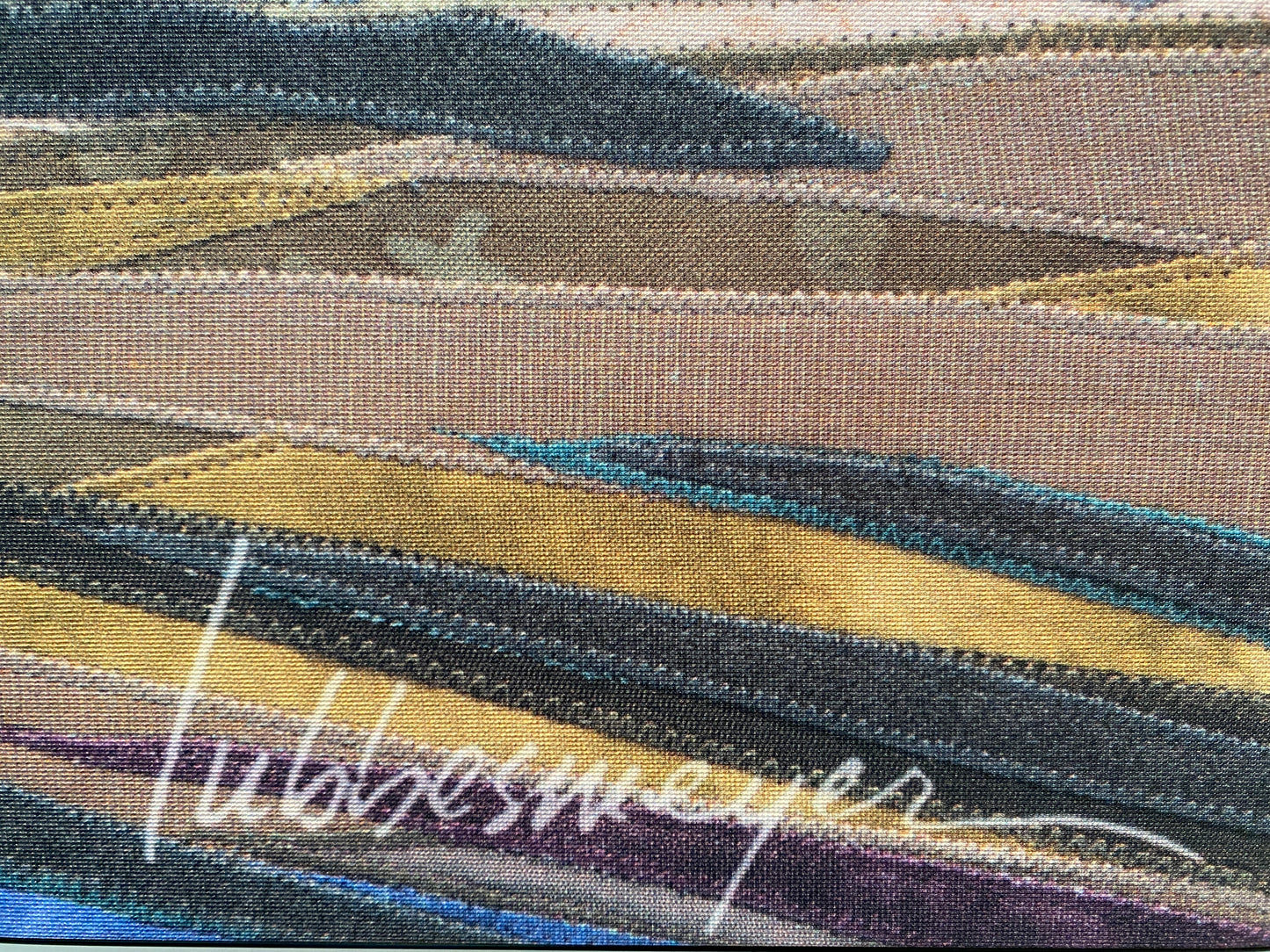 Broken Top Framed Fabric Panel