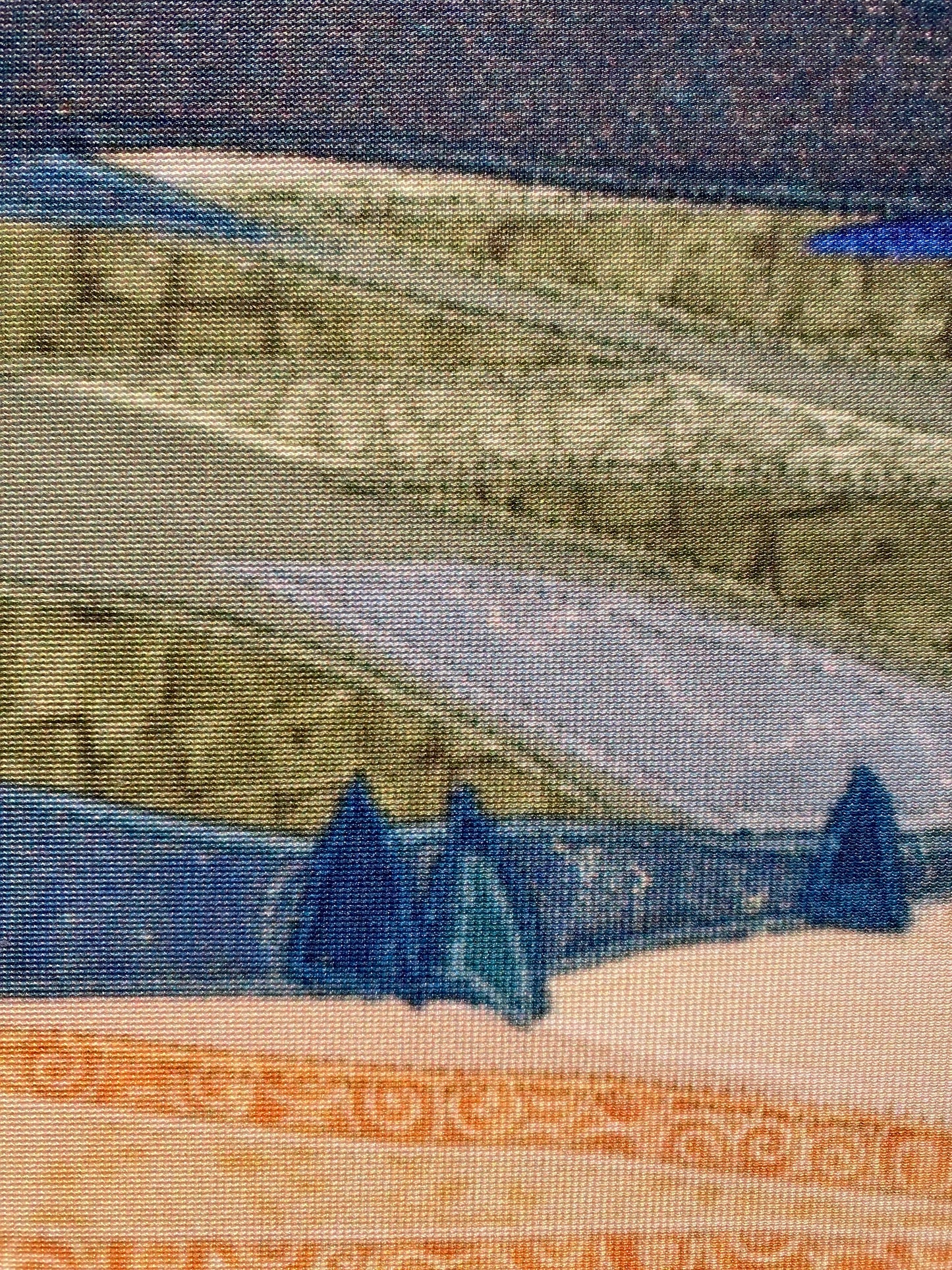 Three Sisters Framed Fabric Panel