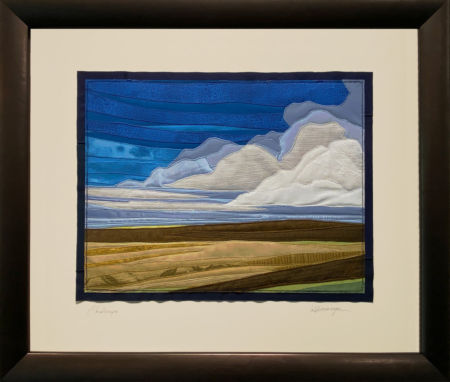 Cloudscape, 22.5 x 26.5 x 1.5" framed