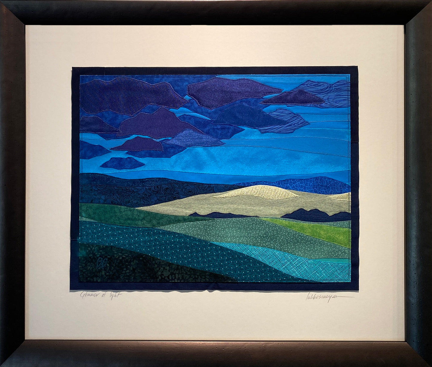 Glimmer of Light, 22.5 x 26.5 x 1.5" framed