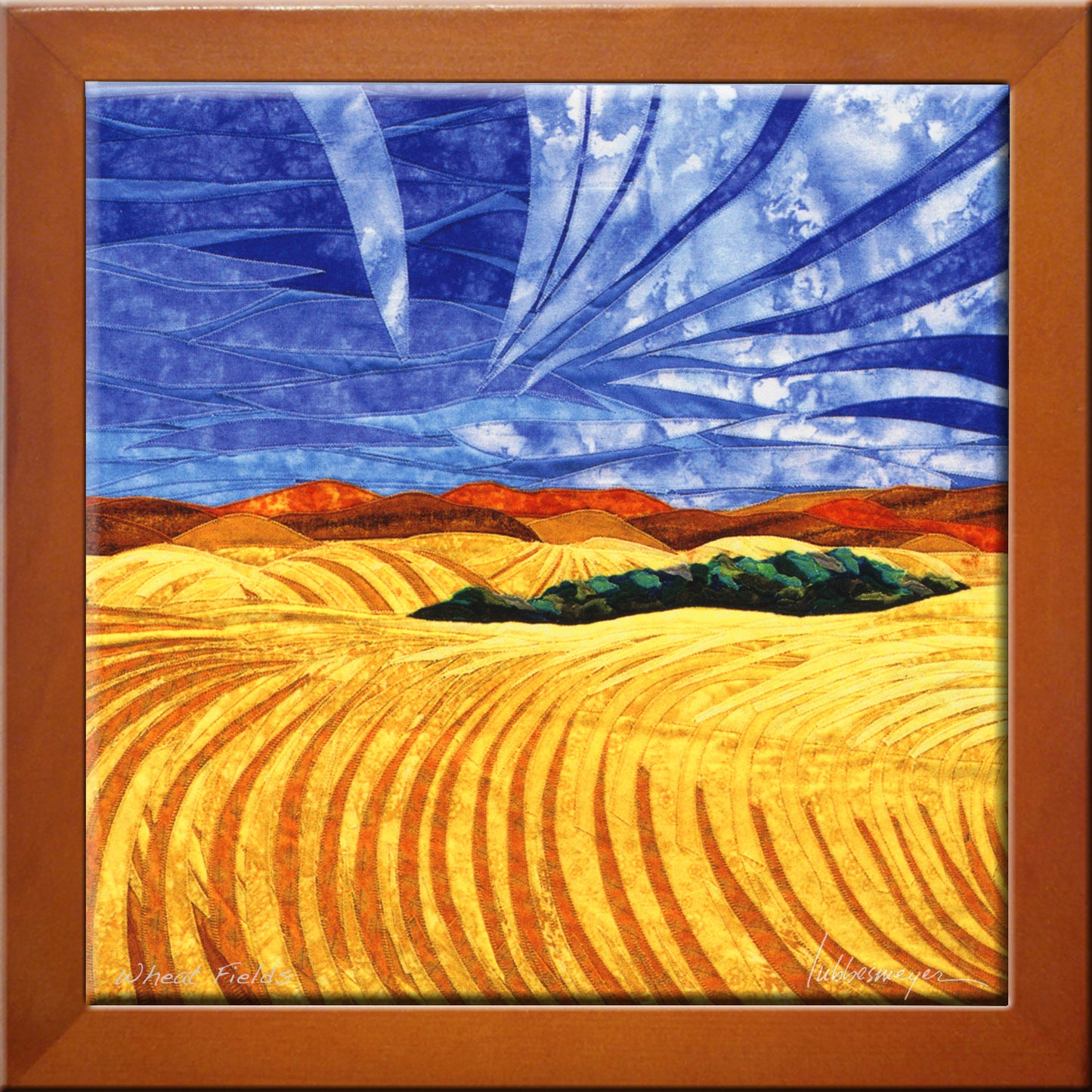 NEW! Wheat Fields Ceramic Art Tile