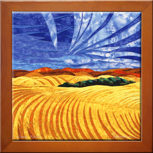 NEW! Wheat Fields Ceramic Art Tile