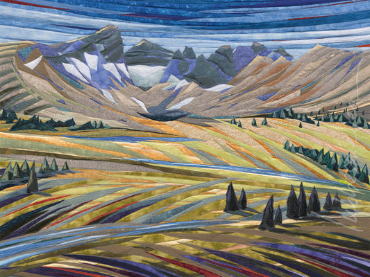 Broken Top Framed Fabric Panel