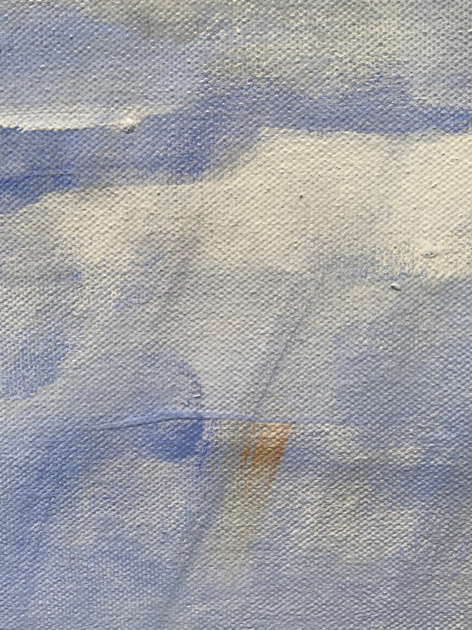Close-up of a textured blue fabric surface